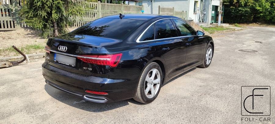 Audi A6  
 Szyby tył zostały przyciemnione folią 80%